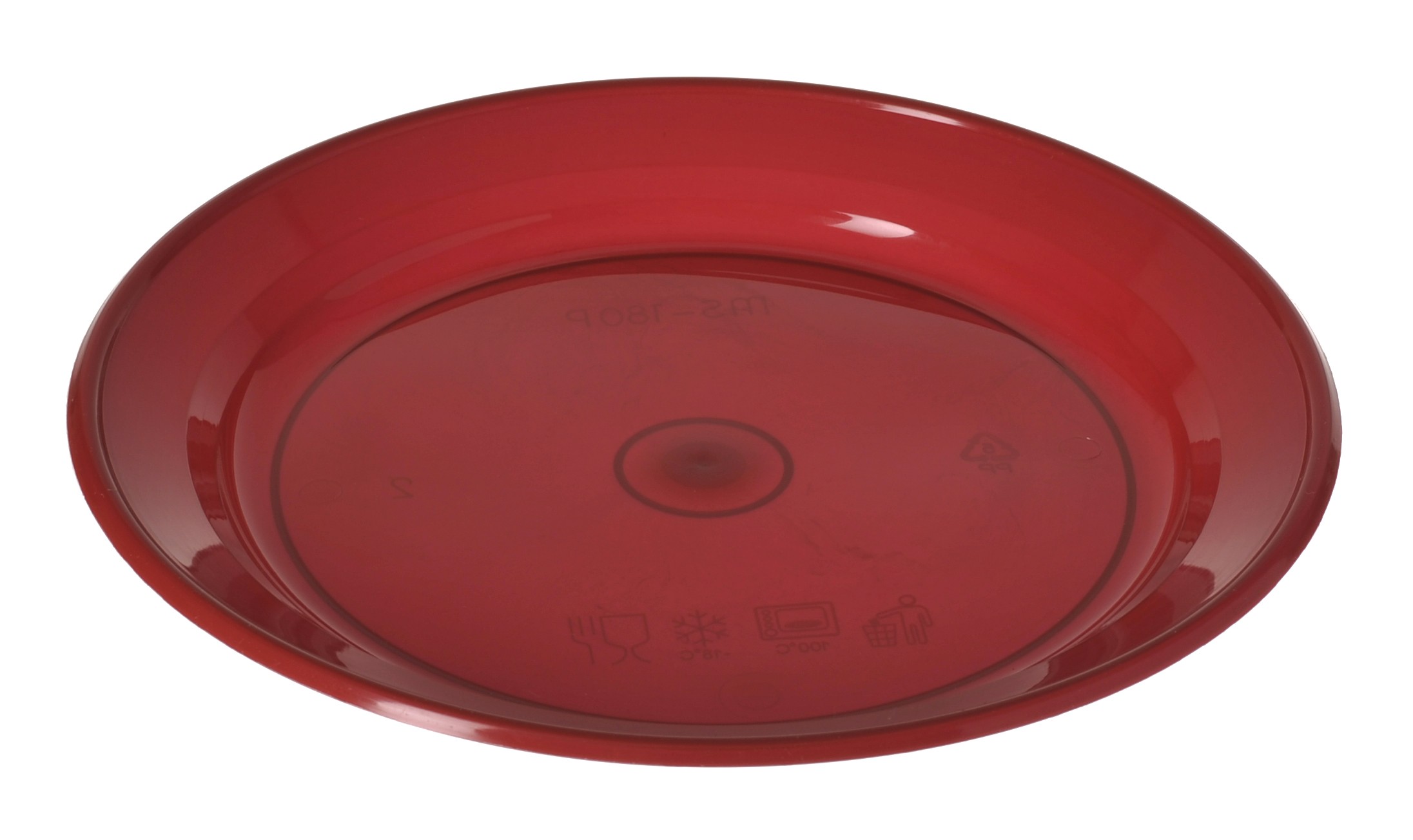 MS 180P 7" PP Plate (Red)(红色)