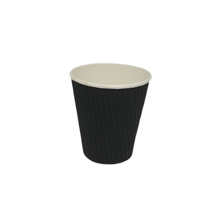 12oz Ripple Wrap Cup (A) (Black) 