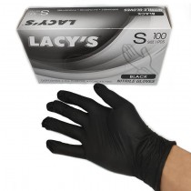 Black Nitrile Glove(S)黑色(Lacy's)
