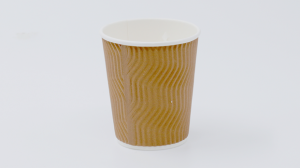 8oz S-Ripple Paper Cup(Brown)