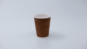 12oz S-Ripple Paper Cup (Brown) 