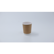 8oz Double Wall Cup(White+Kraft)