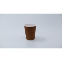 12oz S-Ripple Paper Cup (Brown) 