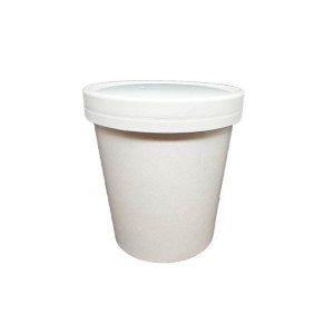 16oz White Soup Tub 